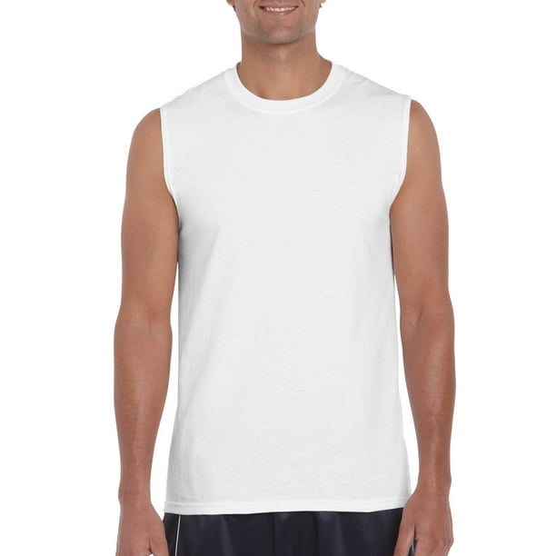 Gildan GD122 Mens Performance Sleeveless Tshirt Sports Wear Crew Neck Shirt Top
